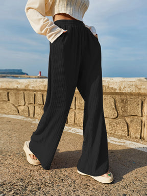 DAZY Calça Pantalona com Bolso Inclinado, Calça de Professor para o Outono