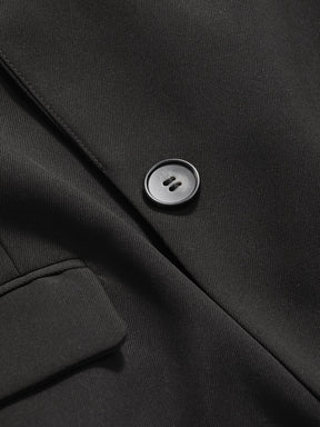 DAZY 1 Peça Blazer Casual Masculino de Ajuste Solto e Cor Sólida, Roupas de Outono