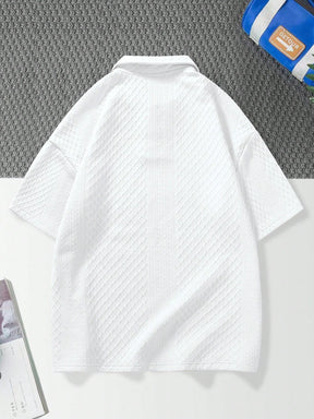 Manfinity Hypemode Homens Sólido Ombro Caído Camiseta Polo