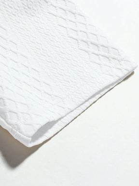 Manfinity Hypemode Homens Sólido Ombro Caído Camiseta Polo