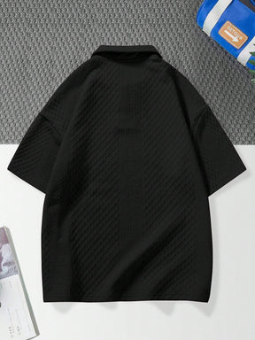 Manfinity Hypemode Homens Sólido Ombro Caído Camiseta Polo