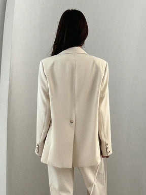 DAZY 1 Peça Blazer Casual Masculino de Ajuste Solto e Cor Sólida, Roupas de Outono