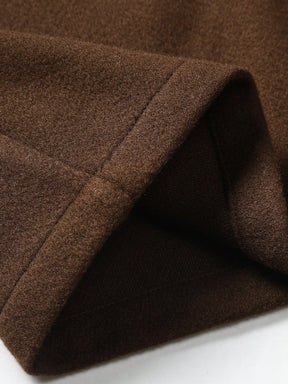 Manfinity Homme Sobretudo com Botões e Bolso com Aba, Outono Inverno