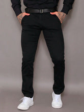 Calça Masculina em Sarja com Elastano Estilo Alfaiataria Esporte Fino Elegante com Bolsos Alta Durabilidade