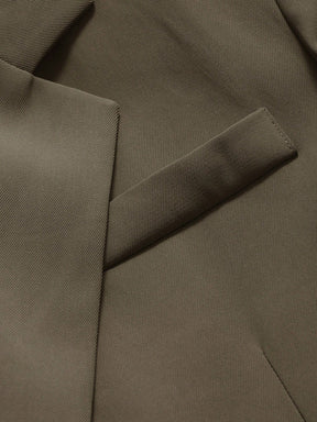 DAZY 1 Peça Blazer Casual Masculino de Ajuste Solto e Cor Sólida, Roupas de Outono