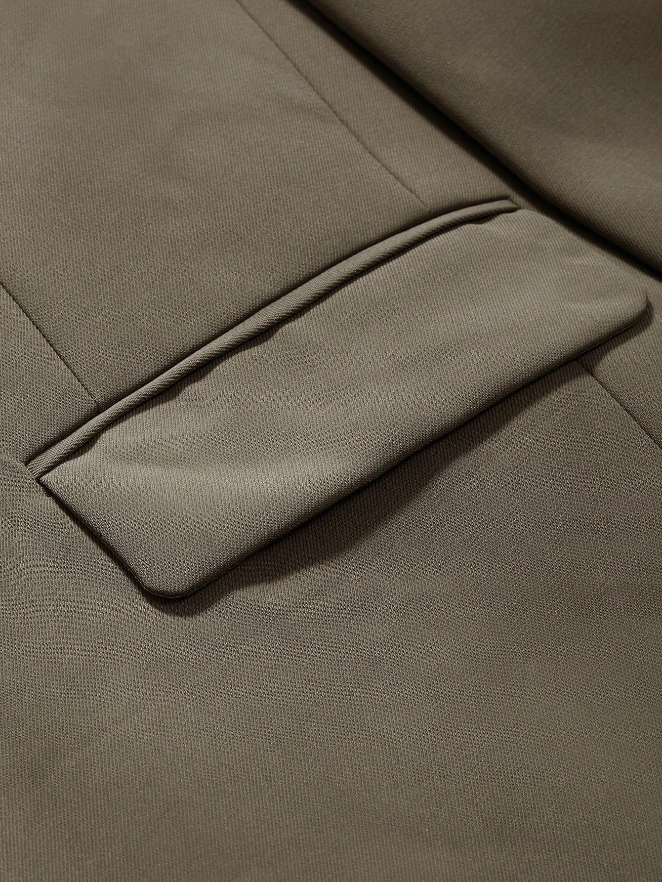 DAZY 1 Peça Blazer Casual Masculino de Ajuste Solto e Cor Sólida, Roupas de Outono