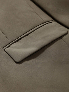 DAZY 1 Peça Blazer Casual Masculino de Ajuste Solto e Cor Sólida, Roupas de Outono