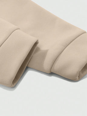 Manfinity Hypemode Moletom Masculino de Ajuste Folgado com Gola Polo em Contraste de Manga Longa, Outono/Inverno