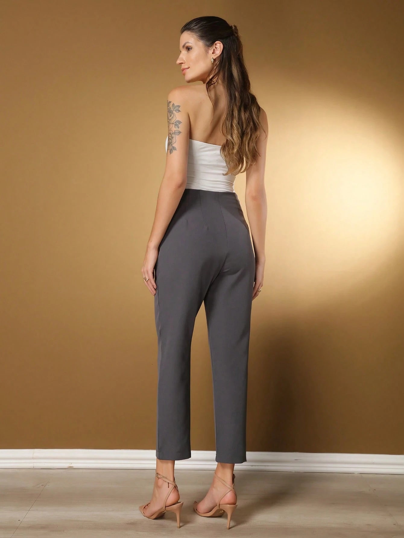 Calça ALFAIATARIA Zr Cintura Alta Tendencia Moda