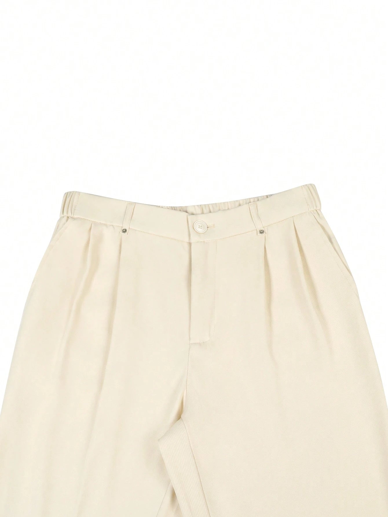 Manfinity Bizformal Calças Casuais de Perna Reta Masculinas Bizformal Manfinity, Calças Versáteis de Estilo Britânico Retrô, Presentes de Namorado, Dia dos Namorados Masculino, Calças Brancas Masculinas