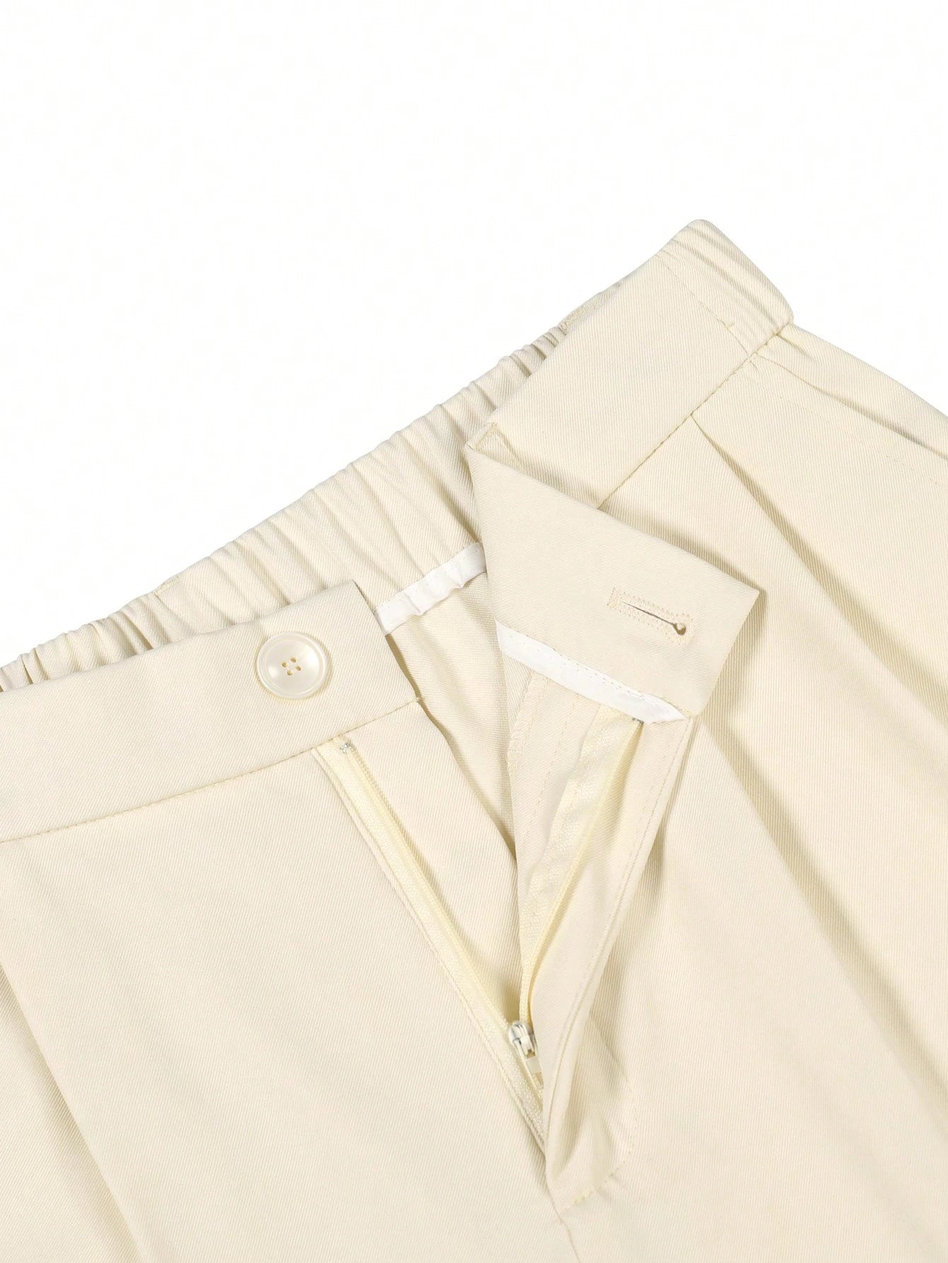 Manfinity Bizformal Calças Casuais de Perna Reta Masculinas Bizformal Manfinity, Calças Versáteis de Estilo Britânico Retrô, Presentes de Namorado, Dia dos Namorados Masculino, Calças Brancas Masculinas