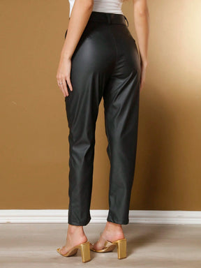 Calças couro femininas/calça alfaiataria/ calça básica / calça elegante/ calça skinny/ calça blogueira/calça da moda