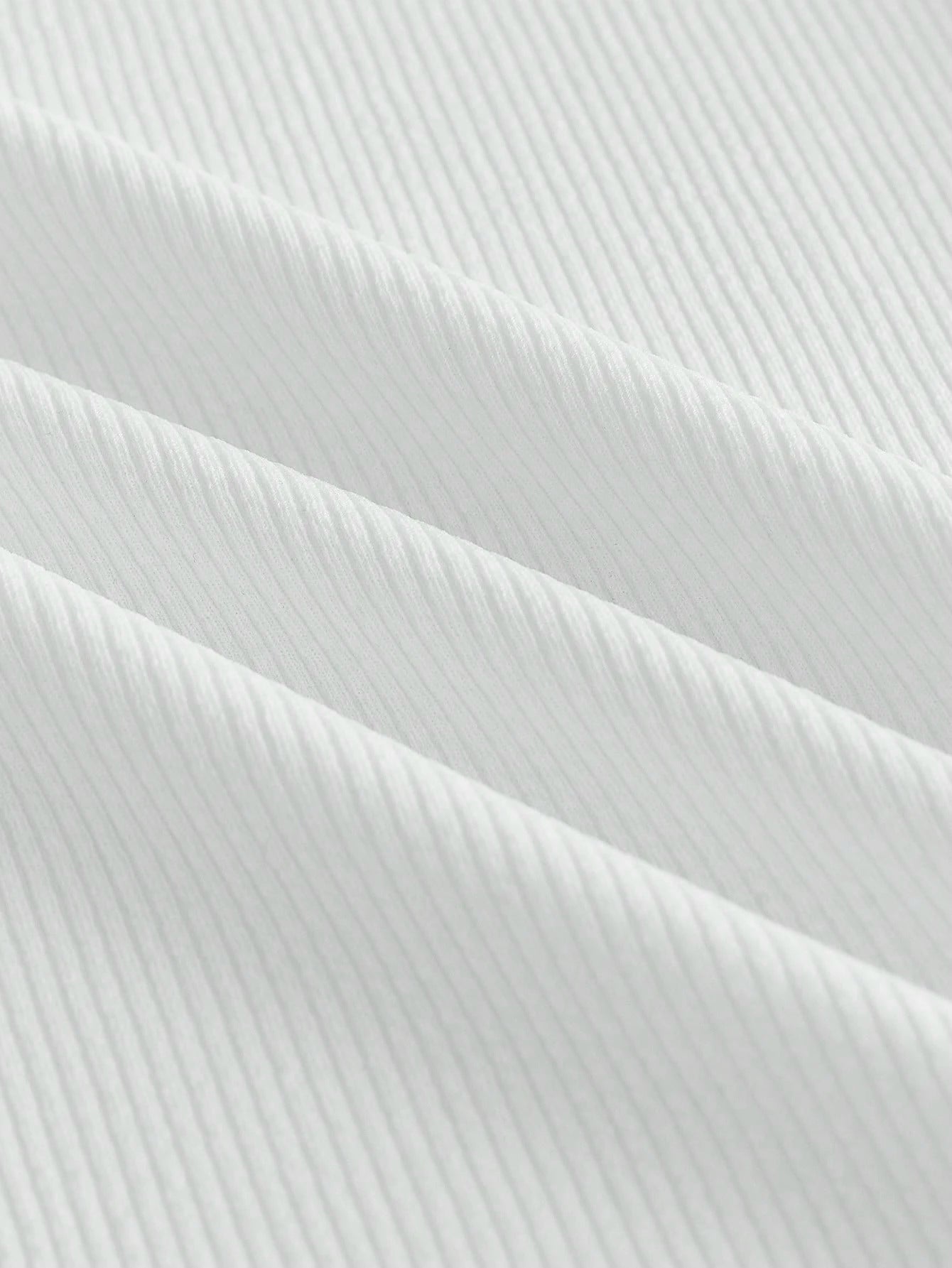 HIMLAND Camisa Polo de Malha Canelada com Zíper Parcial, Old Money