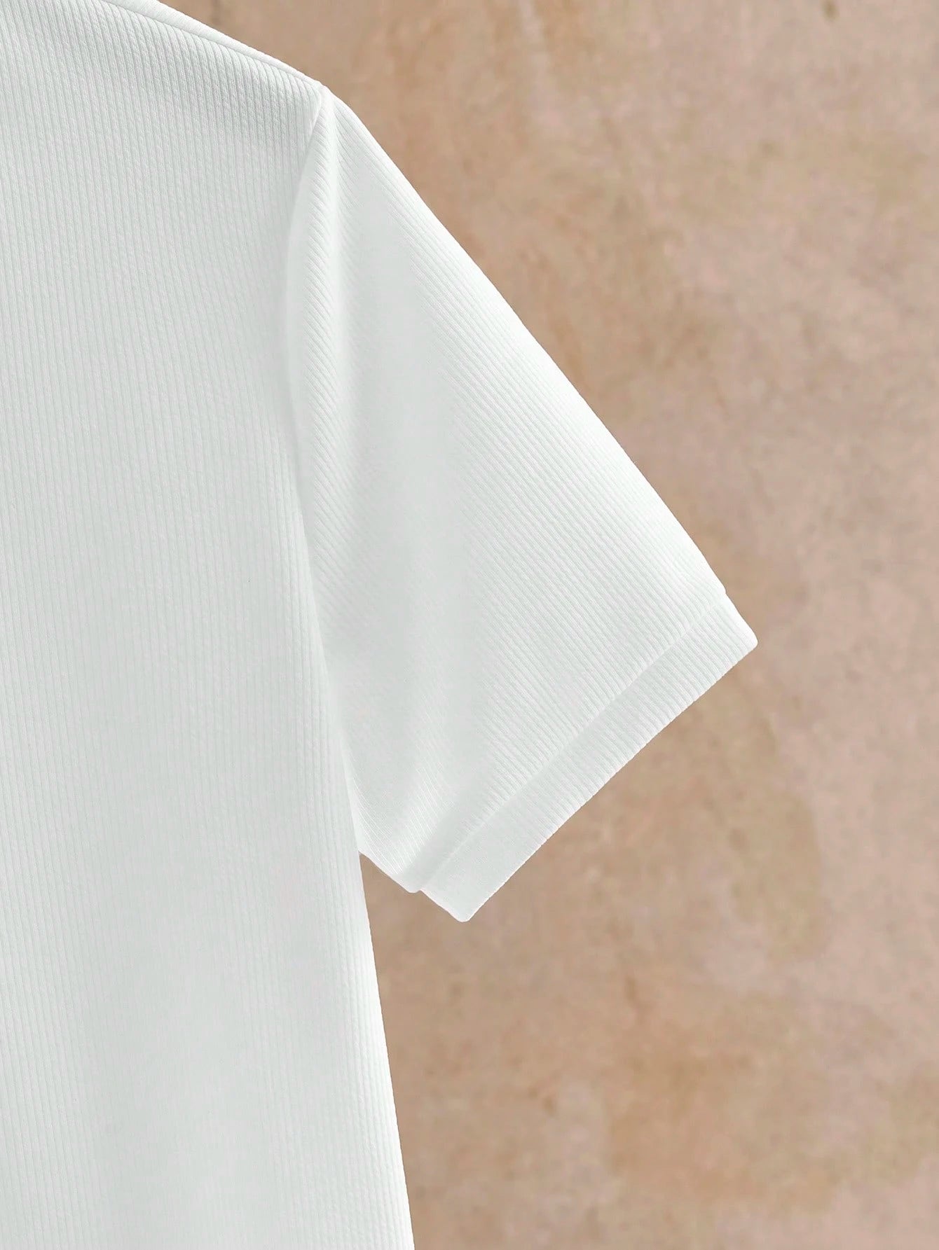 HIMLAND Camisa Polo de Malha Canelada com Zíper Parcial, Old Money