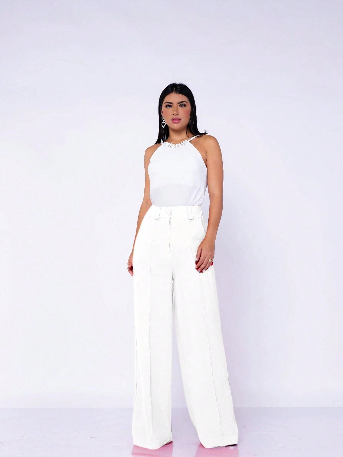 CALÇA PANTALONA NO TECIDO DUNA