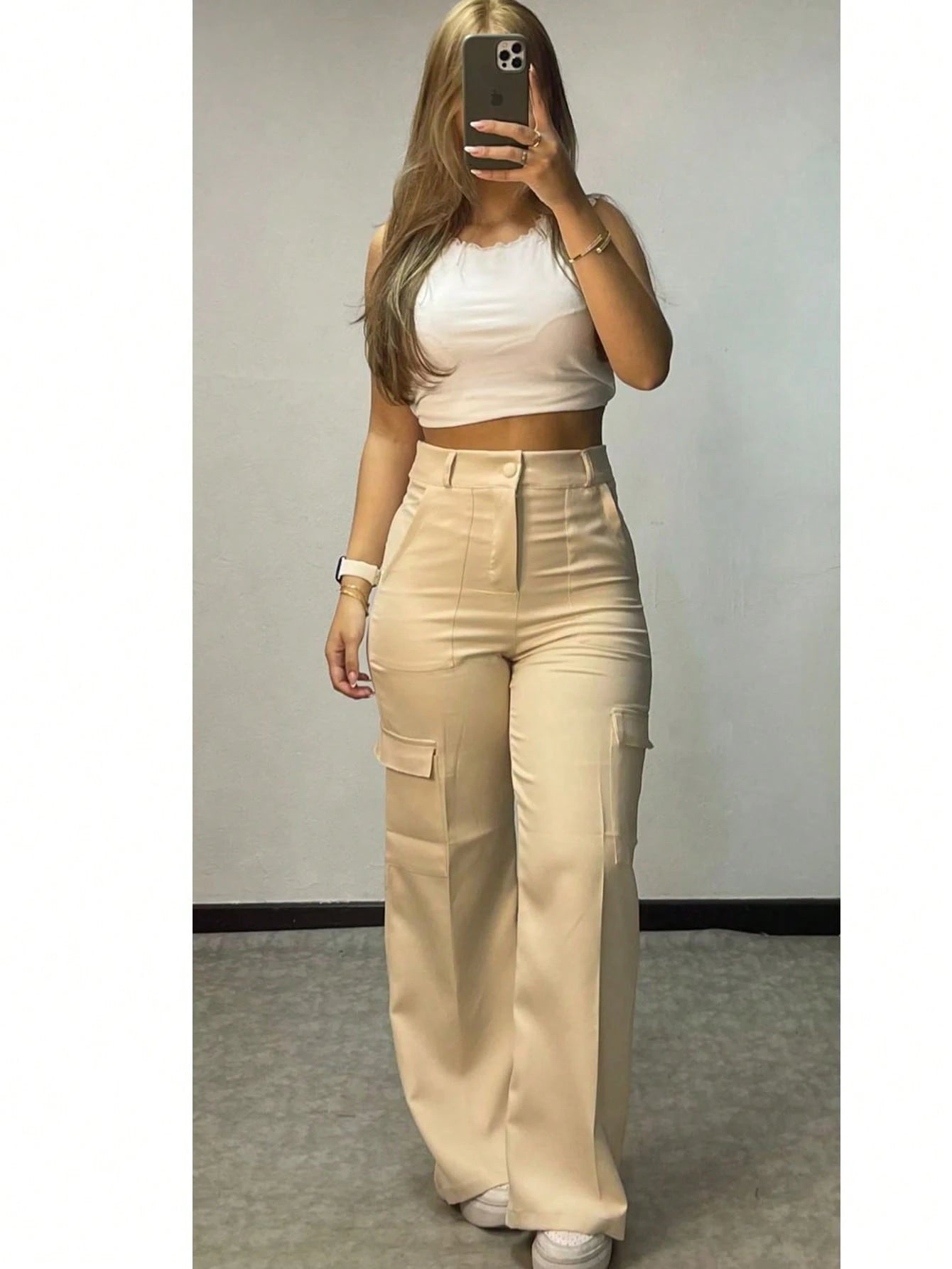 CALÇA ALFAIATARIA CARGO/ CALÇA CARGO/ CARGO PANTS/ CALÇA DESPONJADA/ MODA BLOGUEIRA/ CALÇAS 2025/ CALÇA COM BOLSO