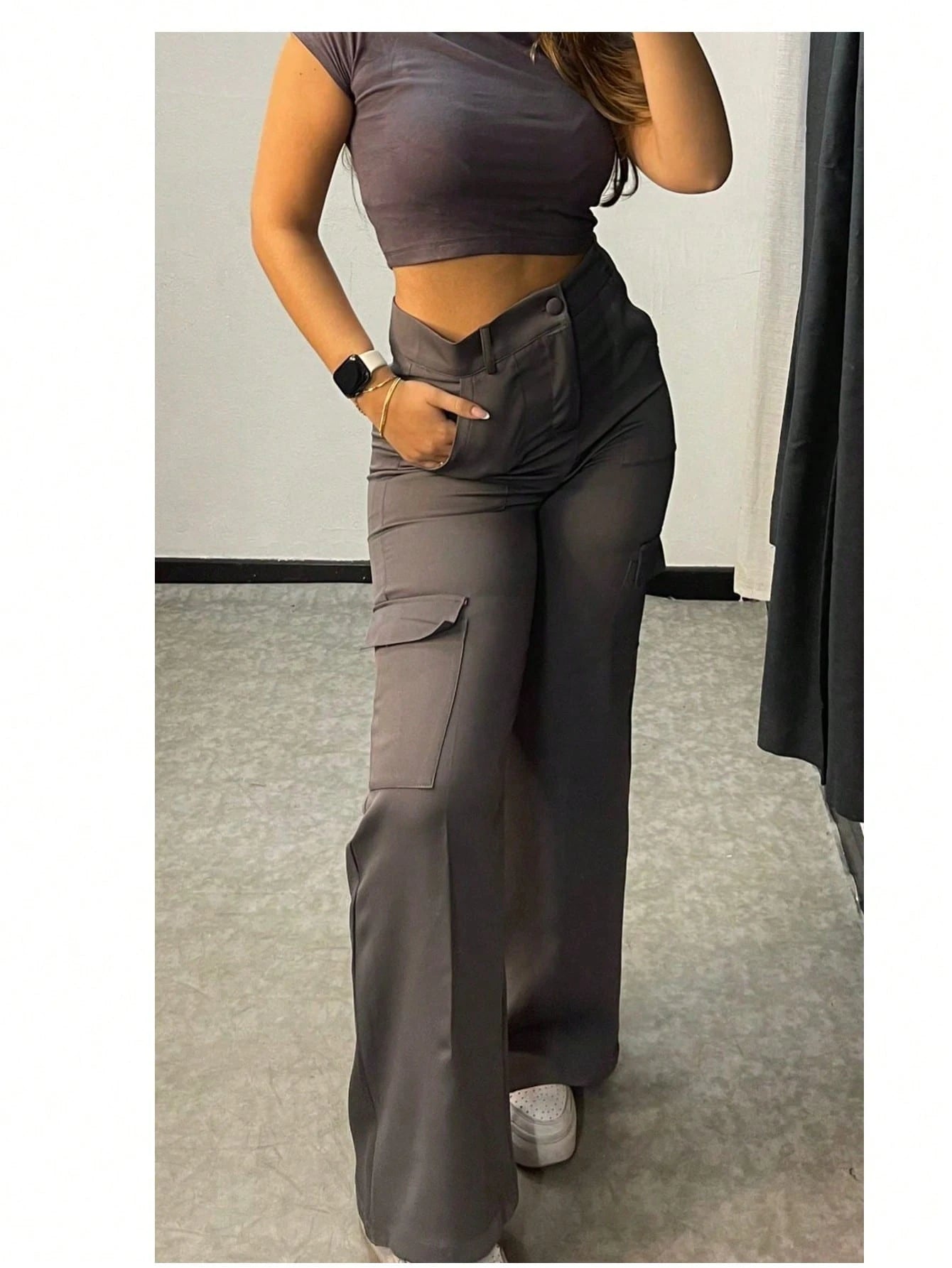 CALÇA ALFAIATARIA CARGO/ CALÇA CARGO/ CARGO PANTS/ CALÇA DESPONJADA/ MODA BLOGUEIRA/ CALÇAS 2025/ CALÇA COM BOLSO