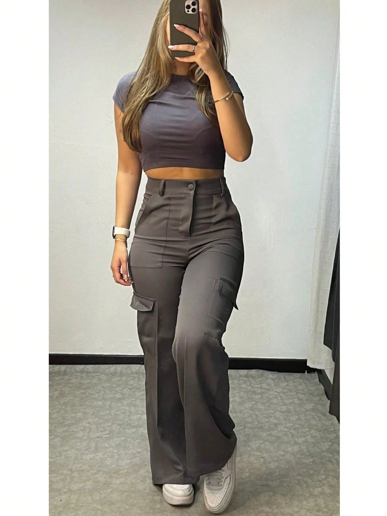 CALÇA ALFAIATARIA CARGO/ CALÇA CARGO/ CARGO PANTS/ CALÇA DESPONJADA/ MODA BLOGUEIRA/ CALÇAS 2025/ CALÇA COM BOLSO