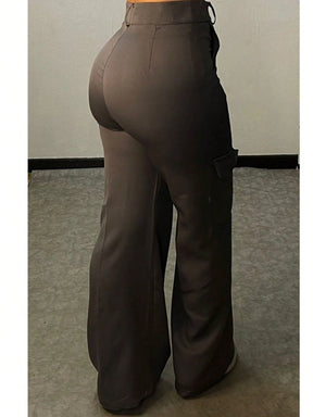 CALÇA ALFAIATARIA CARGO/ CALÇA CARGO/ CARGO PANTS/ CALÇA DESPONJADA/ MODA BLOGUEIRA/ CALÇAS 2025/ CALÇA COM BOLSO