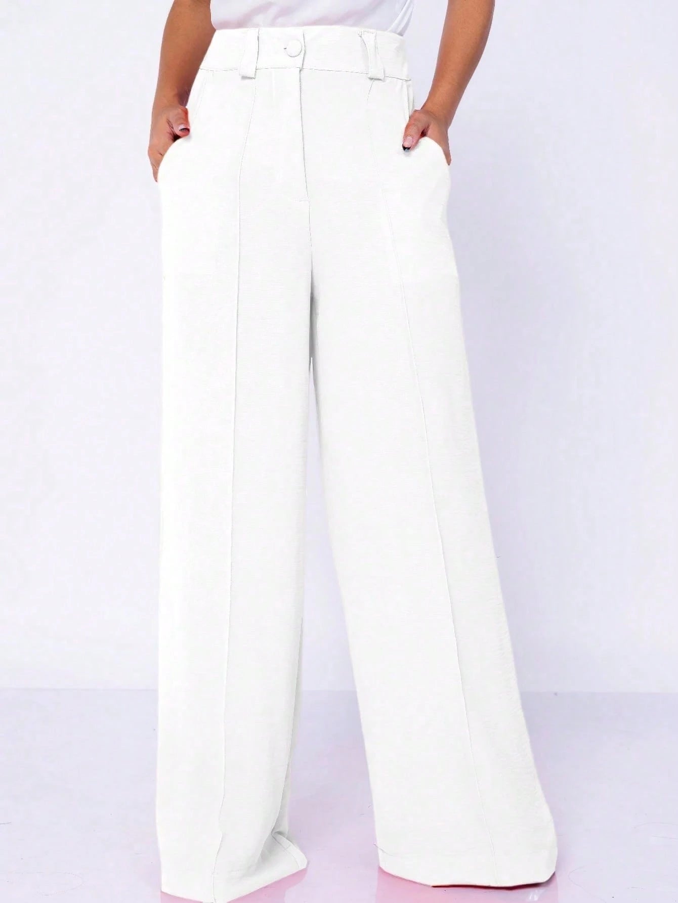 CALÇA PANTALONA NO TECIDO DUNA