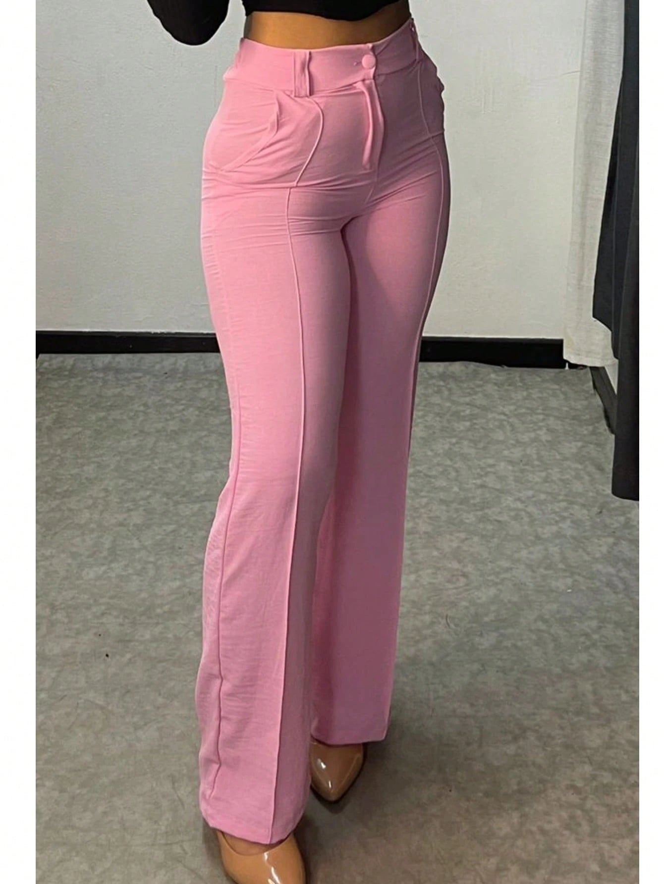 CALÇA PANTALONA NO TECIDO DUNA