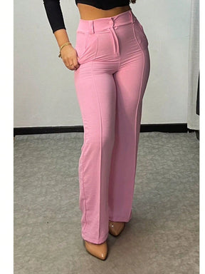 CALÇA PANTALONA NO TECIDO DUNA