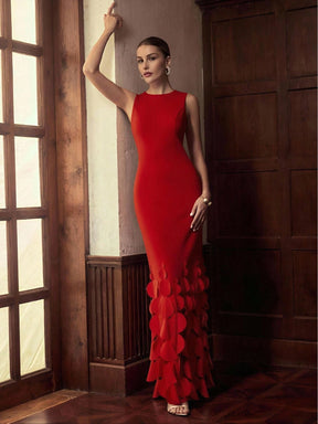 ZEYLAH Vestido Assimétrico Elegante Personalizado para Festa