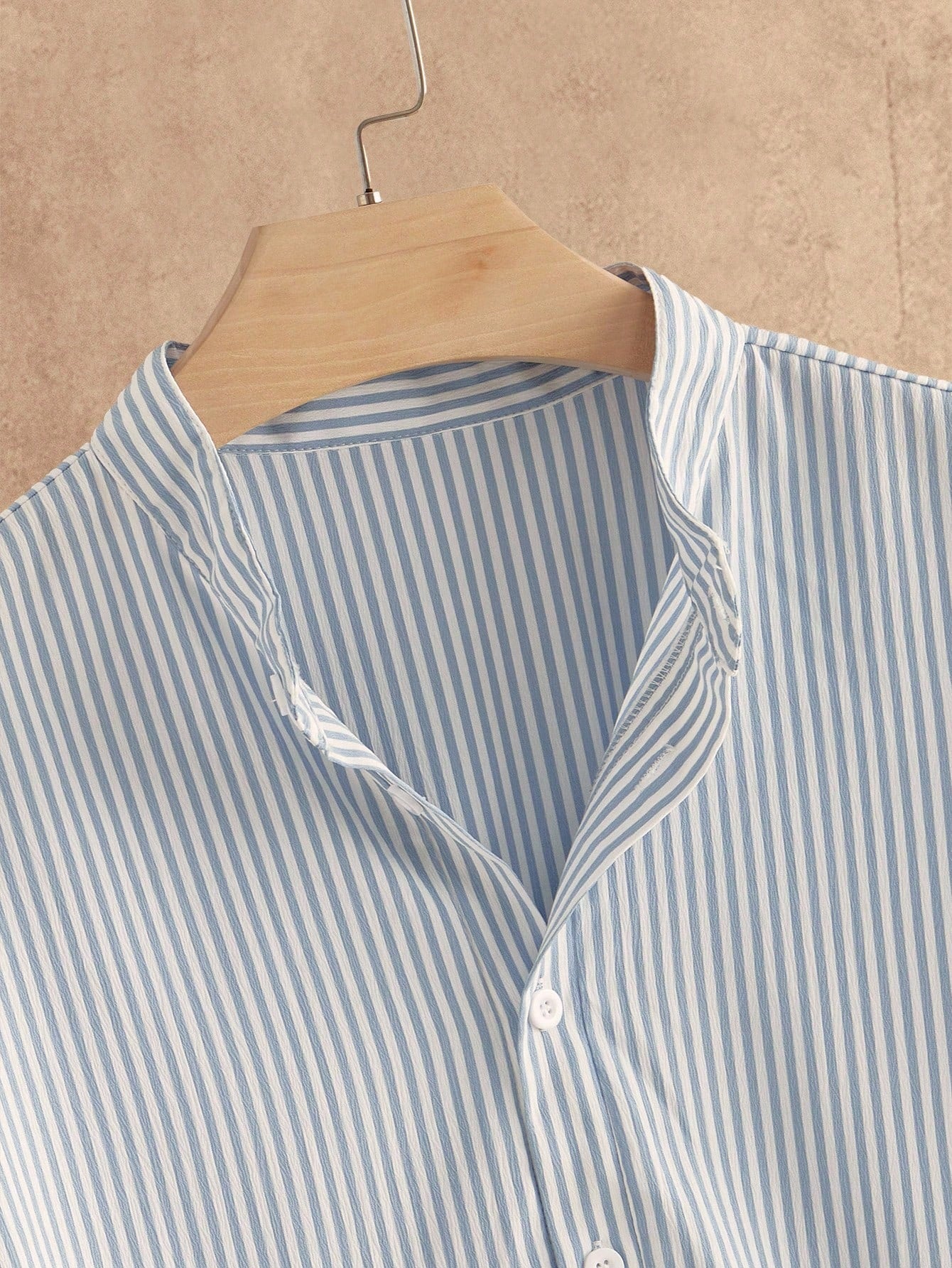 HIMLAND Conjunto de Camisa Listrada Casual e Calça de Cor Sólida em Flanela de Linho Estilo Japonês, Roupas Confortáveis