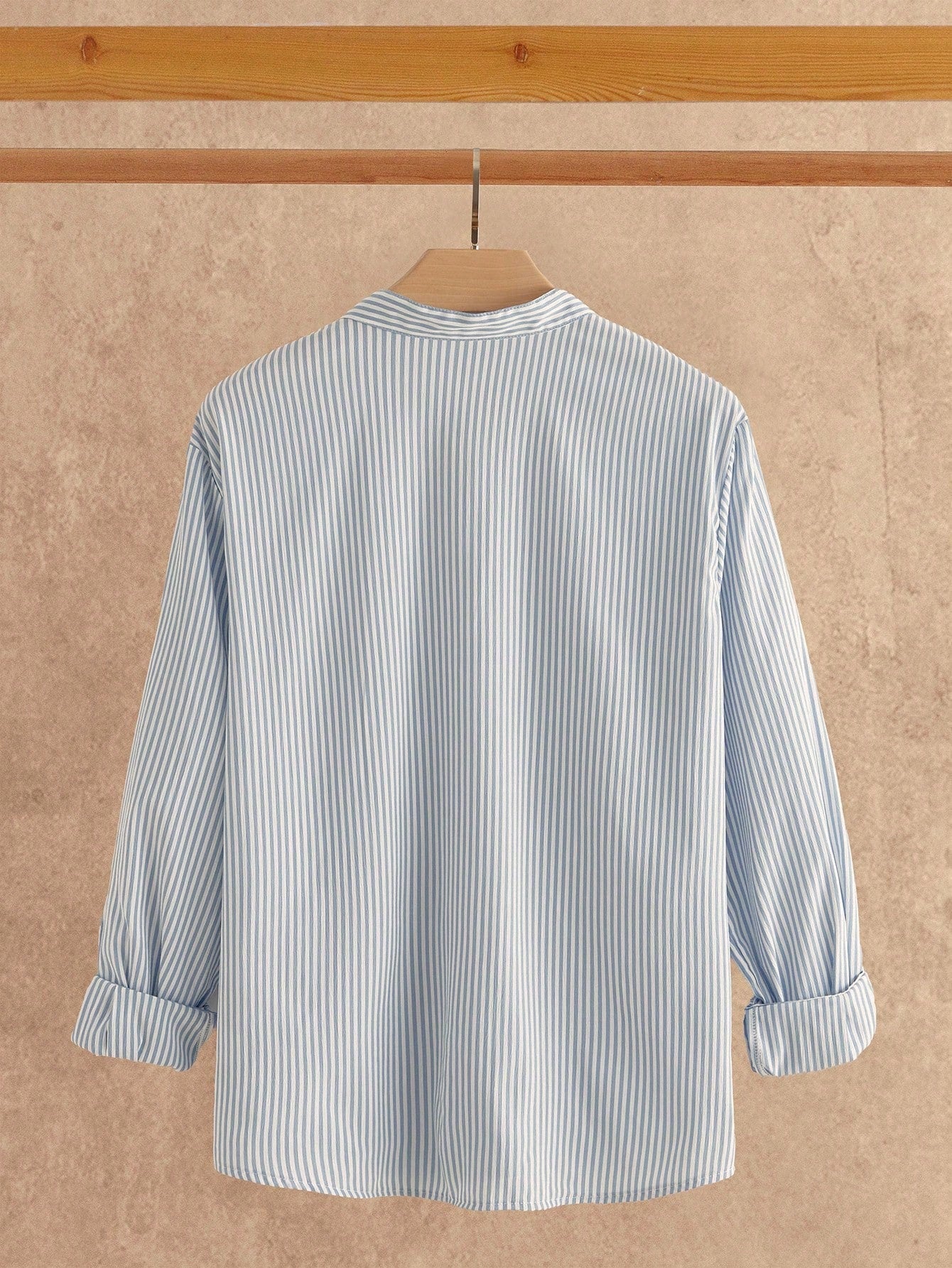 HIMLAND Conjunto de Camisa Listrada Casual e Calça de Cor Sólida em Flanela de Linho Estilo Japonês, Roupas Confortáveis