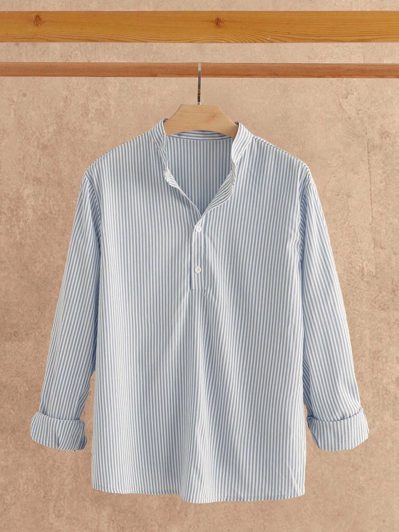 HIMLAND Conjunto de Camisa Listrada Casual e Calça de Cor Sólida em Flanela de Linho Estilo Japonês, Roupas Confortáveis