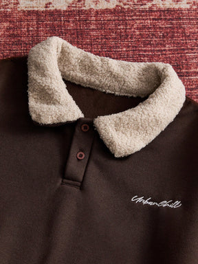 Suéter Casual Masculino de Malha, Ajuste Folgado, Forrado Termicamente, de Manga Longa, Outono/Inverno