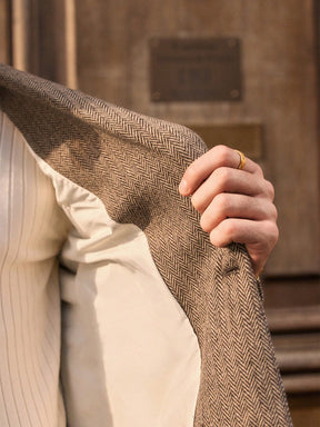 HIMLAND 2 peças/Conjunto Terno Casual Solto Tecido Homens, Conjunto de Linho Homens Terno Casual, Old Money