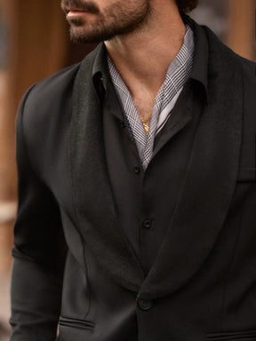 HIMLAND 2 peças/Conjunto Terno Casual Solto Tecido Homens, Conjunto de Linho Homens Terno Casual, Old Money