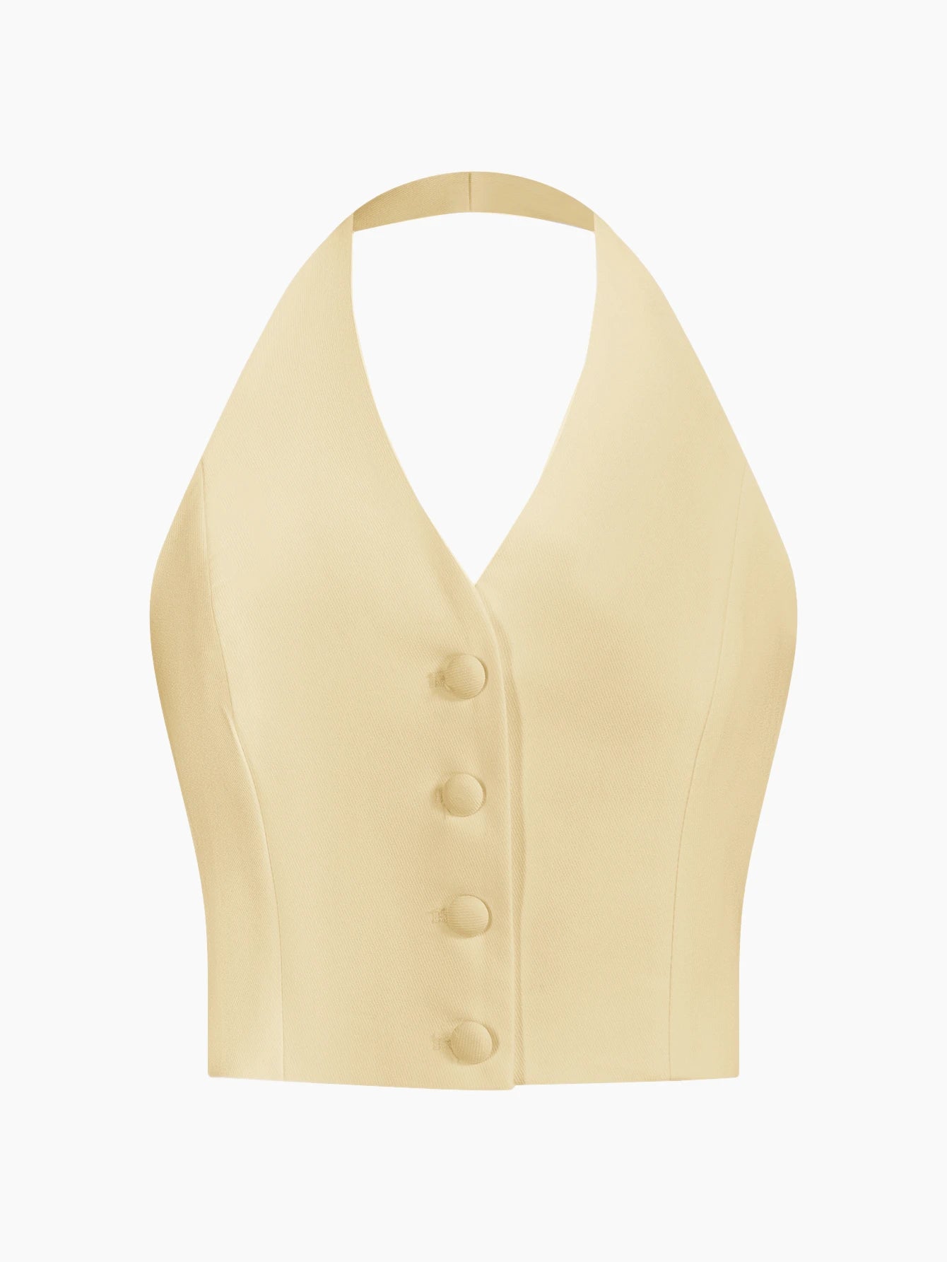 Top Marlowe Halter com Fechamento Elegante